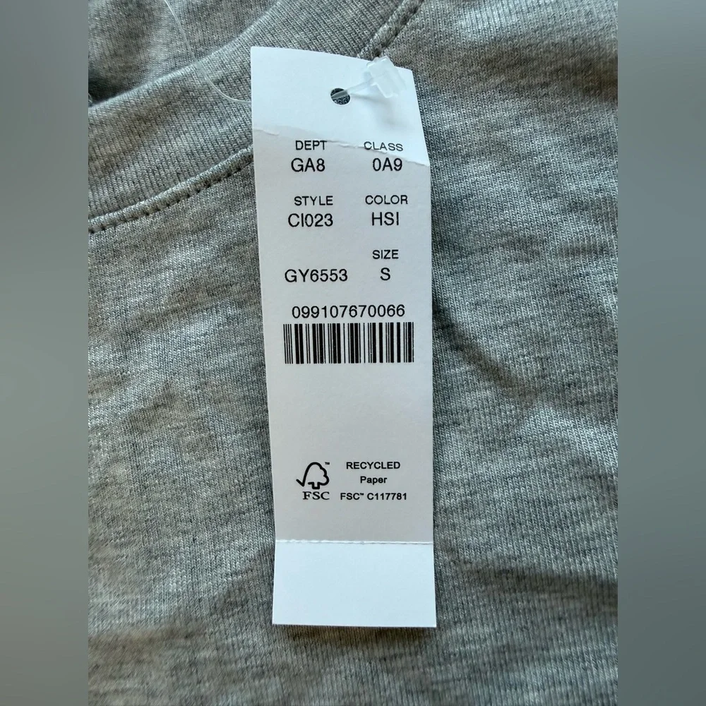 NWT J. Crew Refined Rib Elbow-Sleeve T-Shirt Heather Gray Silver Size S C1023 - Picture 10 of 15